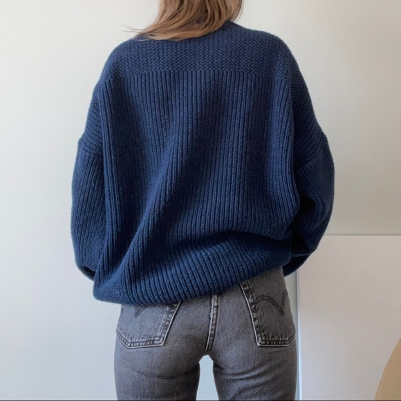 SOLD ON DEPOP Vintage Eddie Bauer Ribbed Cotton Henley Sweater - Picture 3 of 5